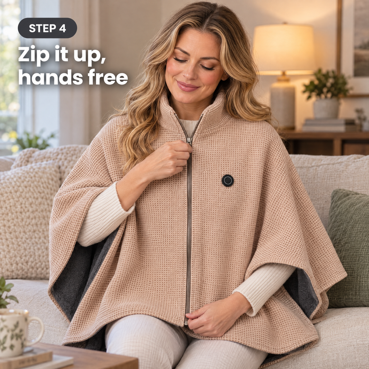 Zip it up, hands free
