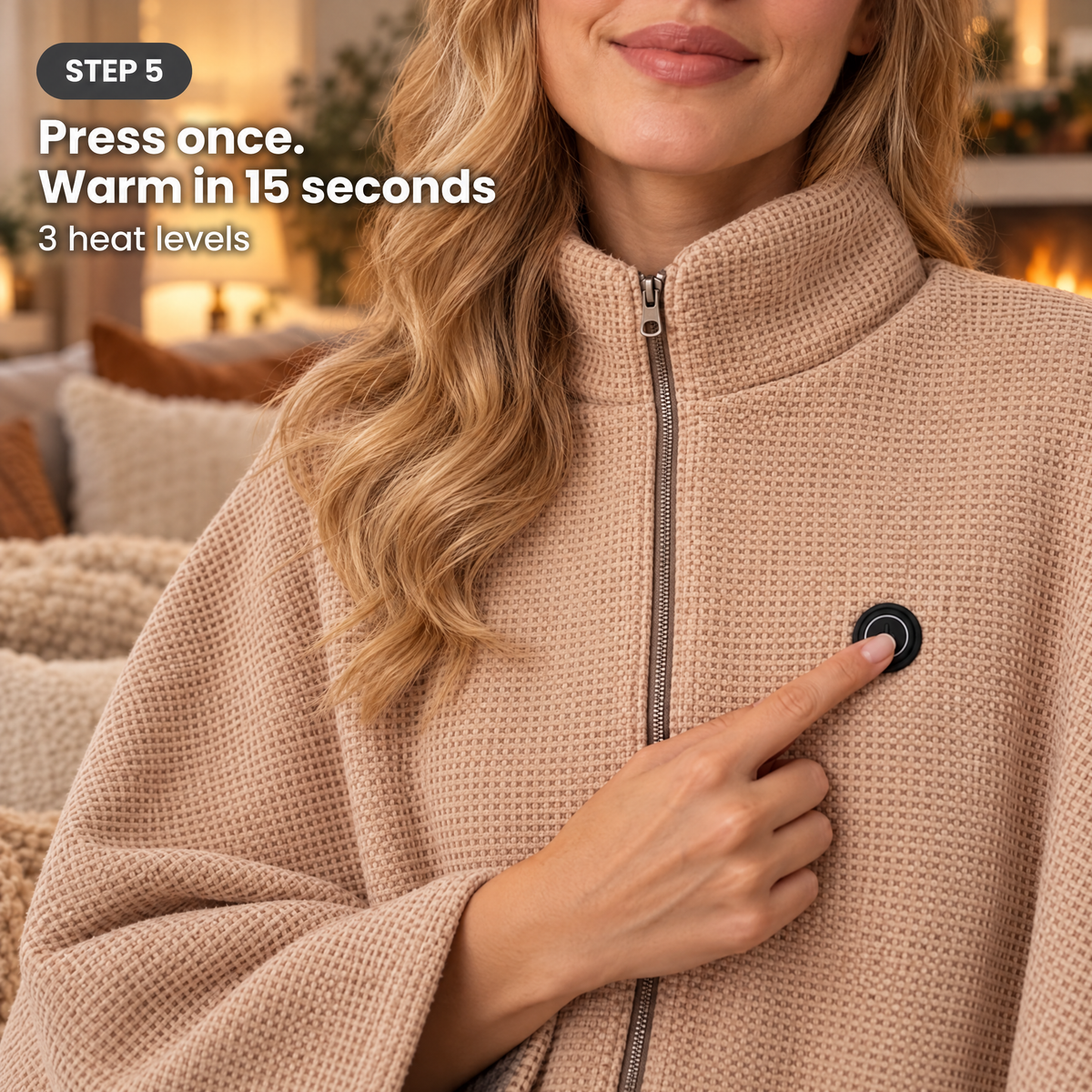 Turn it on and pick your heat